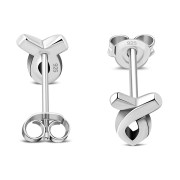 Messianic Fish Stud Silver Earrings, ep217